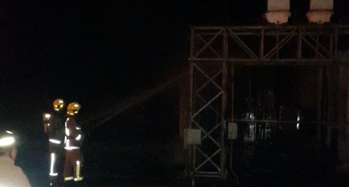 Incendio en subestación de Natalio: Restablecen energía eléctrica