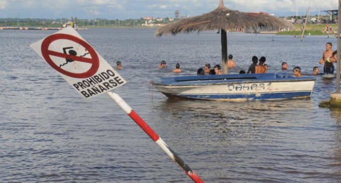 Margen izquierda del Río Paraguay con alto porcentaje de coliformes