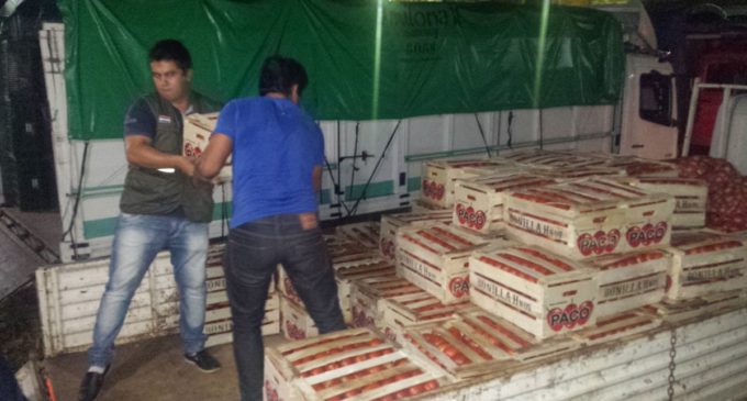 Contrabando: Decomisan casi 3.500 kilos de vegetales