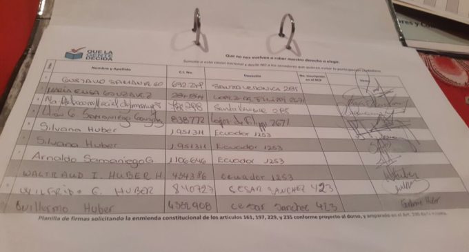 Aumentan denuncias por firmas falsas