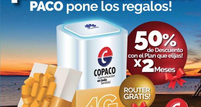 Copaco continúa con su promoción de internet “Pasala bien”