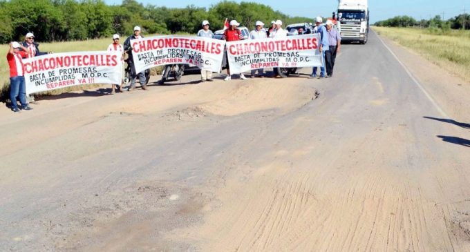 Claman reconstrucción de la ruta Transchaco