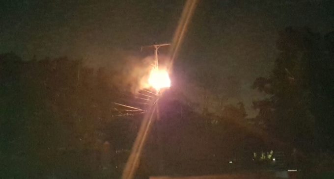 Transformador de la ANDE explotó en Capiatá
