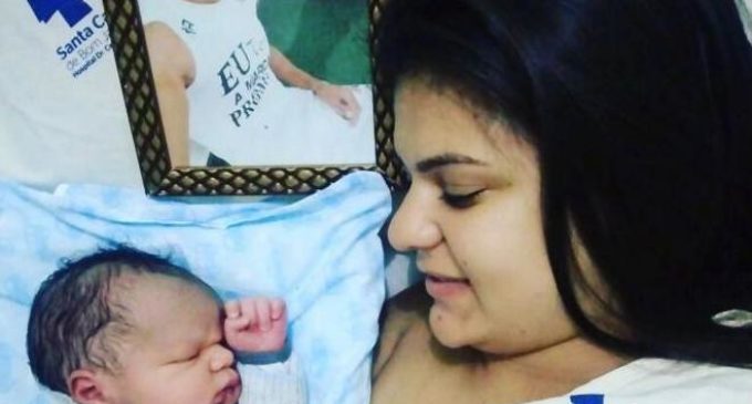 Nació el hijo de Tiaguinho, jugador fallecido en el accidente de Chapecoense
