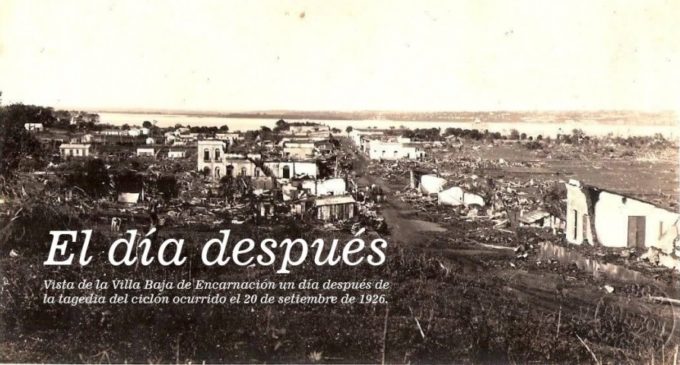 El ciclón que destruyó Encarnación