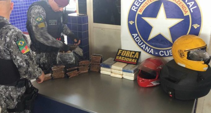 Motociclista intentó cruzar al Brasil con 2.000 proyectiles y casi 10 kilos de cocaína