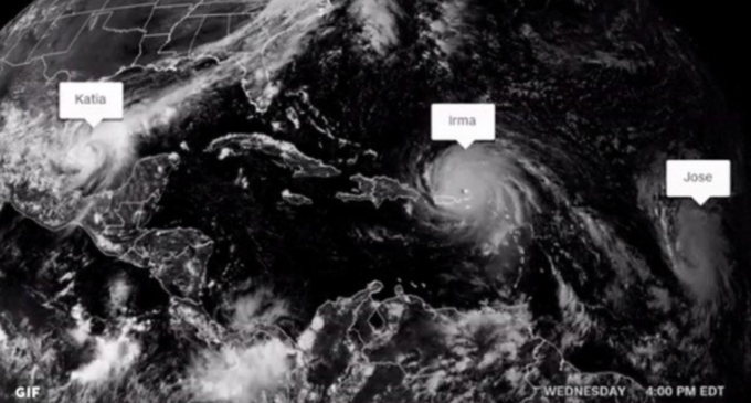 Tras 7 años, se producen tres huracanes en el Atlántico: Jose, Katia e Irma se fortalecen