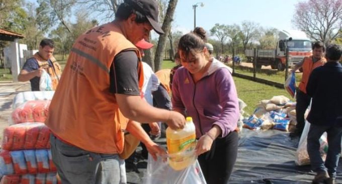 Culminó entrega de alimentos a familias damnificadas