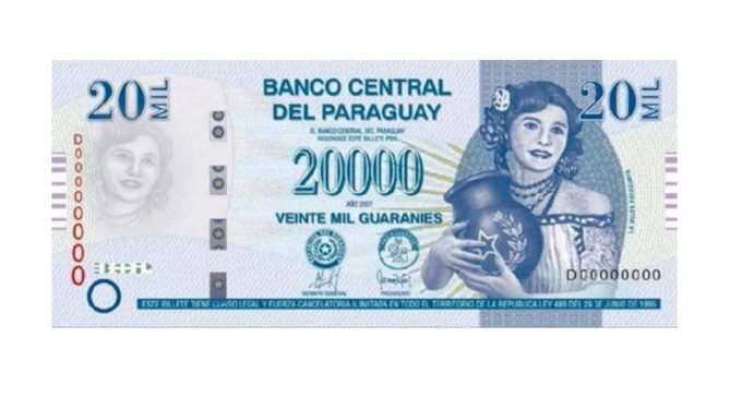 Policía Nacional alerta sobre la circulación de billetes de G. 20.000 falsos