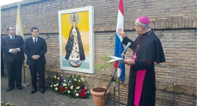 Fue inaugurado el Mosaico de la Virgen de Caacupé en el Vaticano
