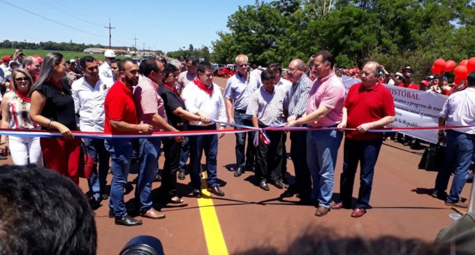 Inauguran el asfaltado del tramo que conecta a tres ciudades en el Alto Paraná