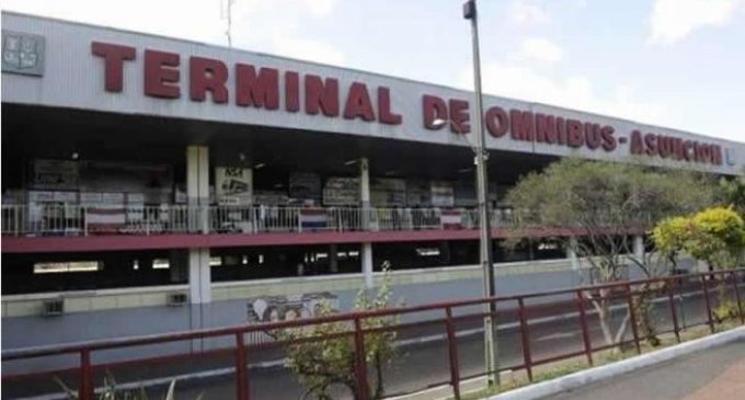 Inicio de incendio en Terminal de Ómnibus