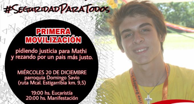 Piden justicia para Mathi y mayor seguridad en el país