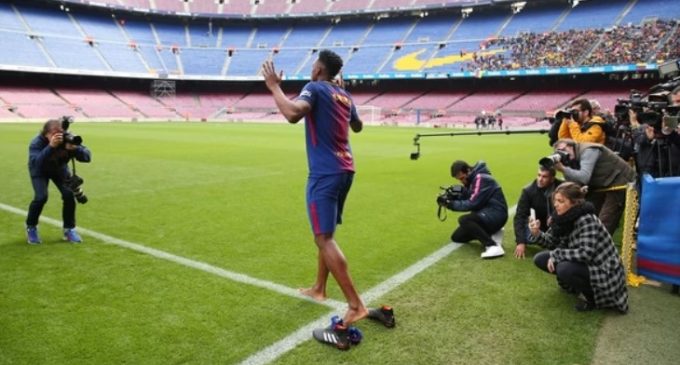 Yerry Mina quiere “Conquistar el Camp Nou”