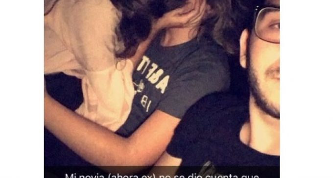 FOTO: Descubrió a su novia besándose con otro, se sacó una selfie y su reacción se hizo viral