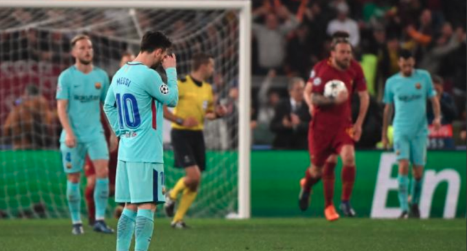 Roma sorprende, remonta, y elimina al Barcelona