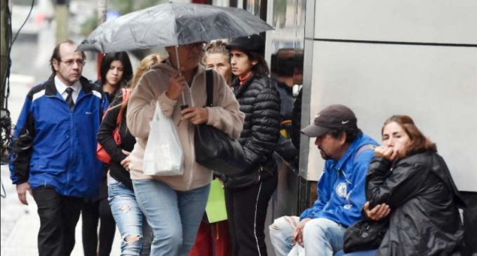 Lluvias hasta el viernes y frío desde el domingo