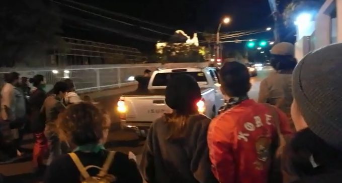 Atropellaron a un grupo de manifestantes pro aborto