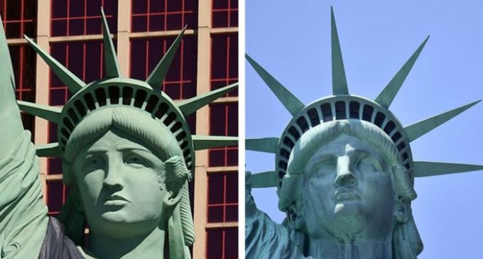 Estampilla con la Estatua de la Libertad equivocada, costó una enorme multa al servicio de correo en EE.UU.