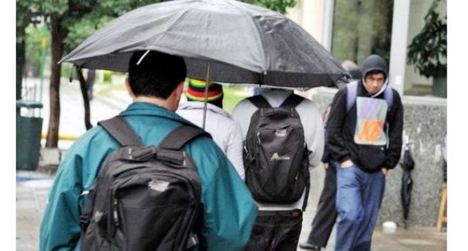 Fin de semana con lluvias e ingreso de frente frío