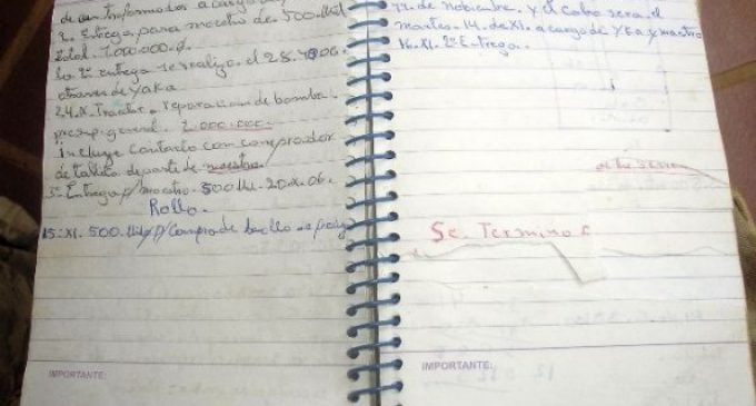 Encontraron una libreta del EML en Arroyito: Mencionan a estancieros, medios de prensa y a Urbieta