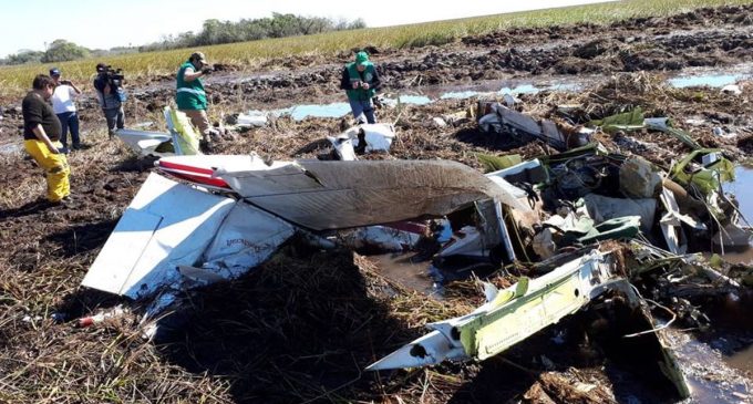 Retiraron restos de la avioneta del MAG