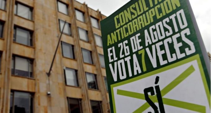 Colombia votará consulta popular para combatir corrupción