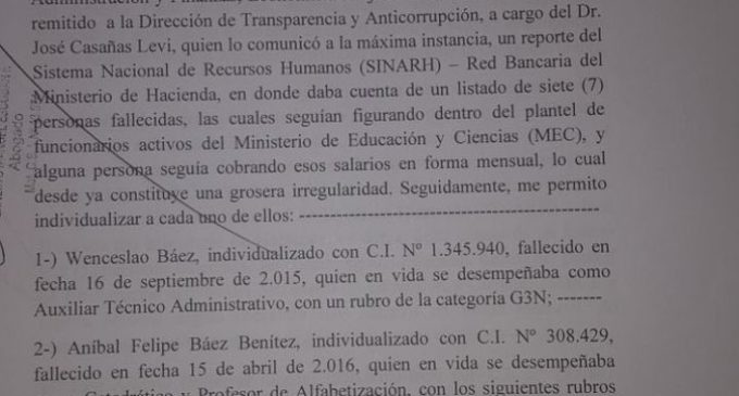 Solicitan reportes de intendentes implicados en planillerismo