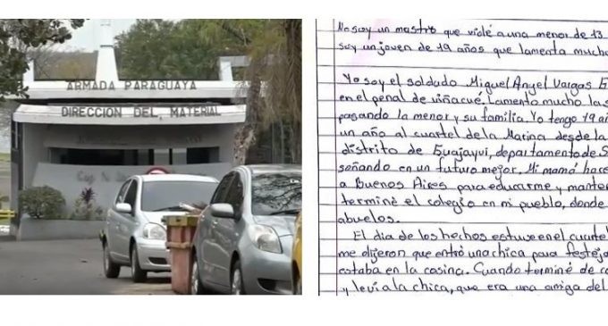 “La niña festejaba sus 18 años con un juego sexual”: Habló un soldado implicado en violación en Armada