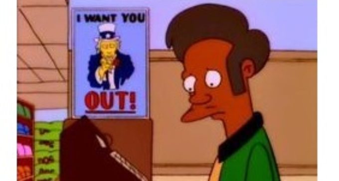 Eliminarán a Apu de la serie Los Simpson