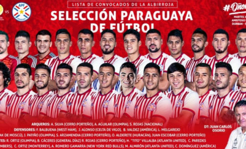 Selección Paraguaya de Fútbol, lista de seleccionados