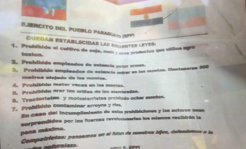 Encontraron panfletos del EPP en área donde asesinaron a ciudadano brasileño