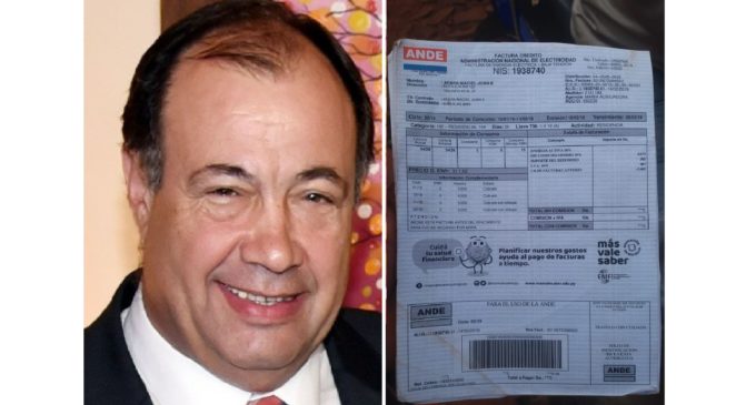 ANDE justifica cobro “cero” a Juan Afara