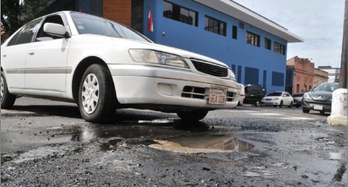 Emergencia vial en Asunción