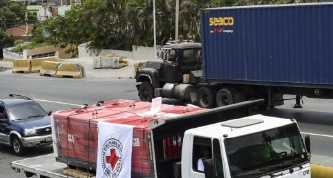Venezuela recibió el primer cargamento de ayuda humanitaria de la Cruz Roja