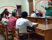 “Botellazos” a lo Payo Cubas en Junta Municipal de San Pedro