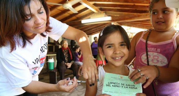 Llegaron 600 mil vacunas antigripales para niños
