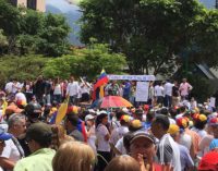 Venezolanos marcharon hoy luego del secuestro de Edgar Zambrano