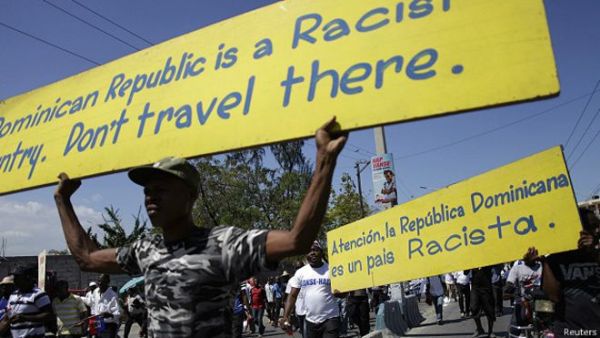 Haitianos protestan contra racismo
