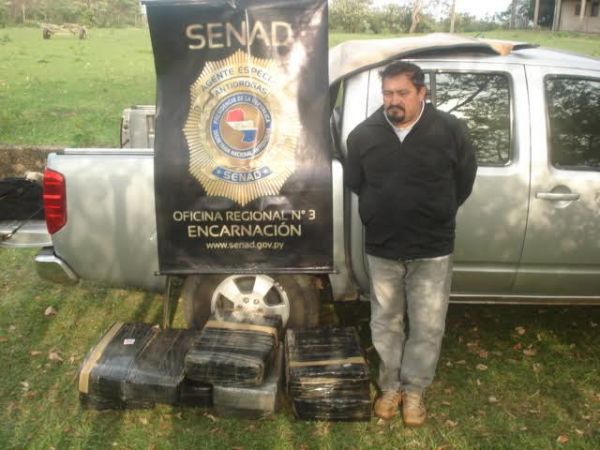 Cae cargamento de marihuana en Ayolas