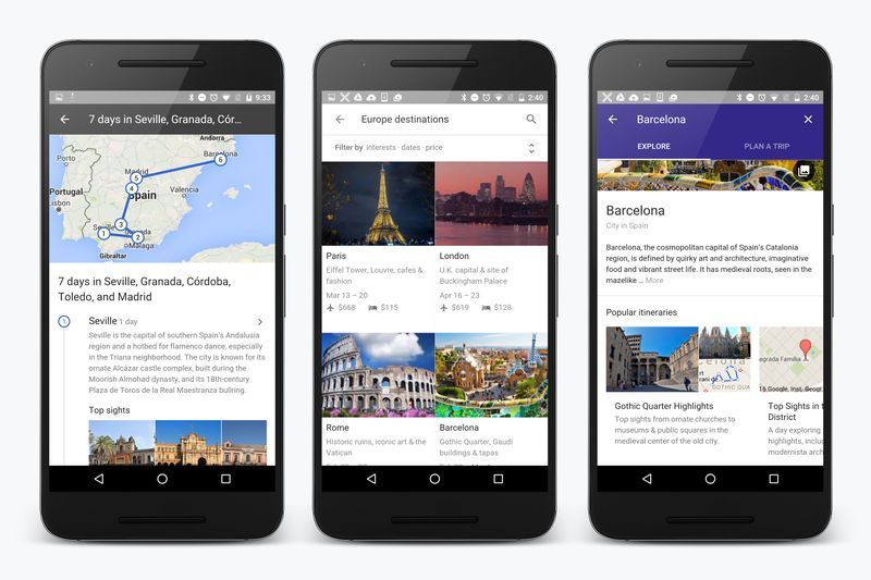 Google lanza una aplicación para planificar viajes
