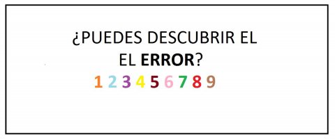 ¿Puedes descubrir el error en menos de cinco segundos?