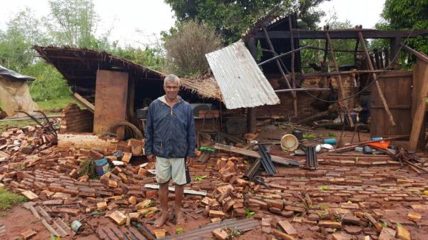 Familias afectadas por temporal en Ybycuí serán asistidas