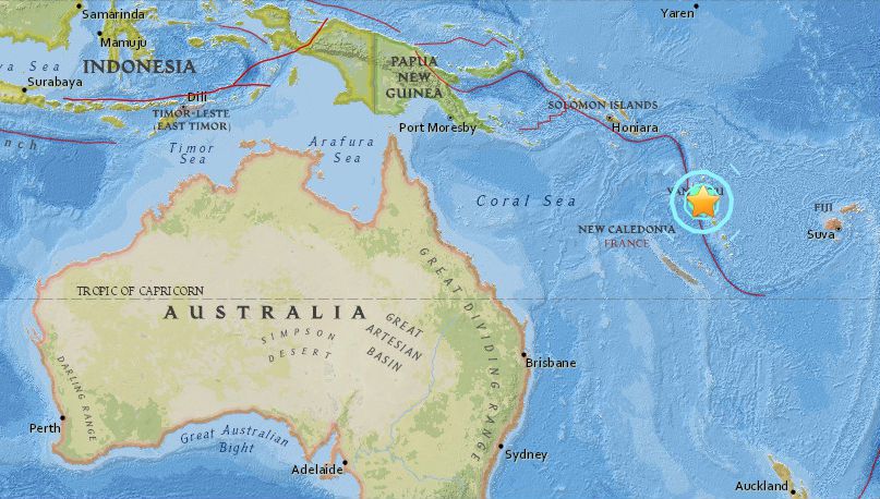 Tras sismo de magnitud 7,0 en Vanuatu hay nueva alerta en el Pacífico