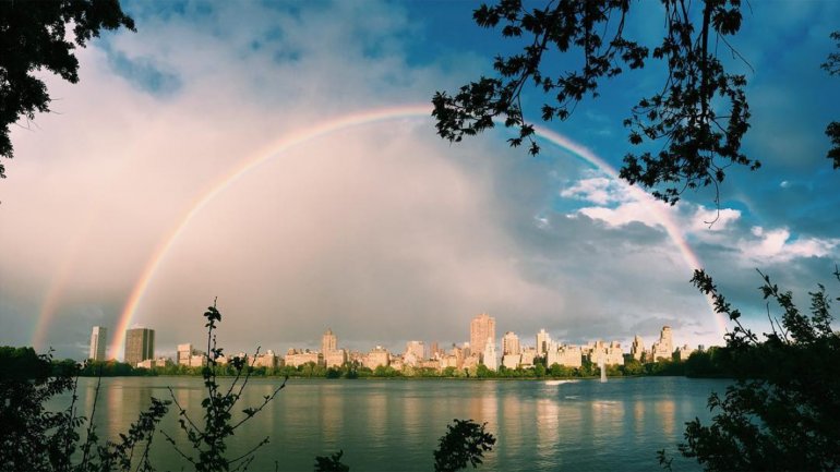 El arcoiris de 180 grados que sorprendió al Central Park
