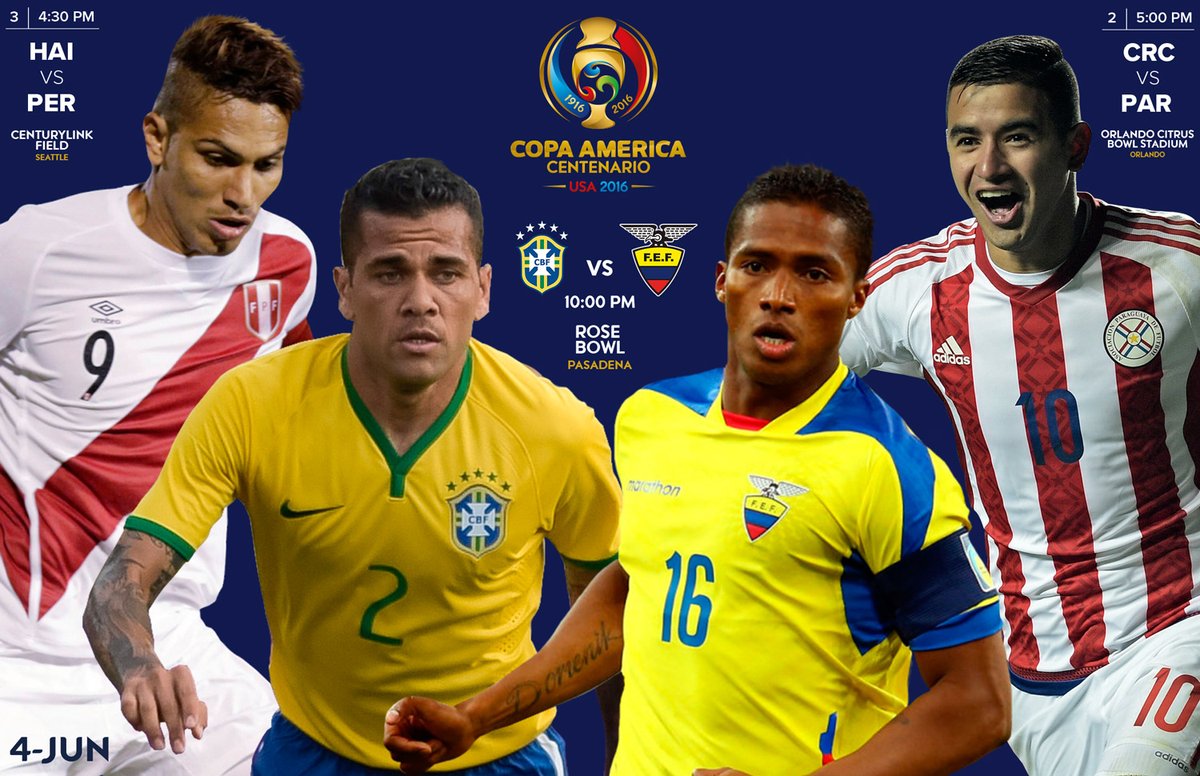 Tres partidos le darán color al primer sábado de la Copa América