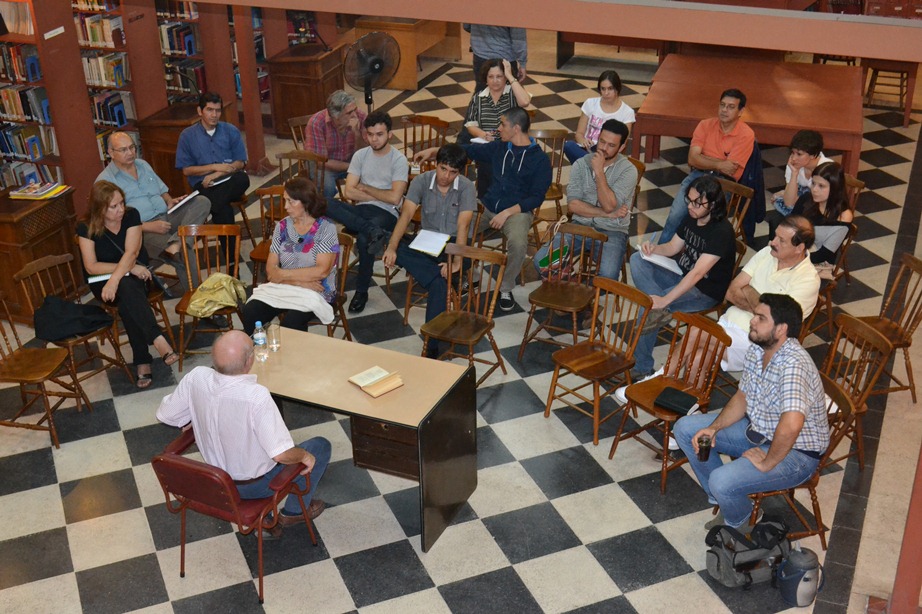 Taller de poesía en la Manzana de la Rivera