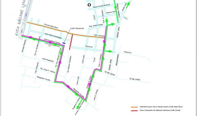 MOPC anunció el desvío del tránsito en la zona del CIT desde hoy