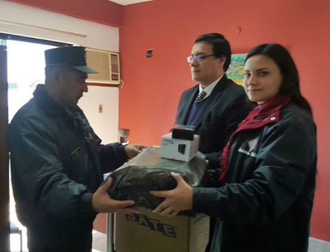 Fiscalía donó un equipo informático a la Patrulla Caminera de San Lorenzo