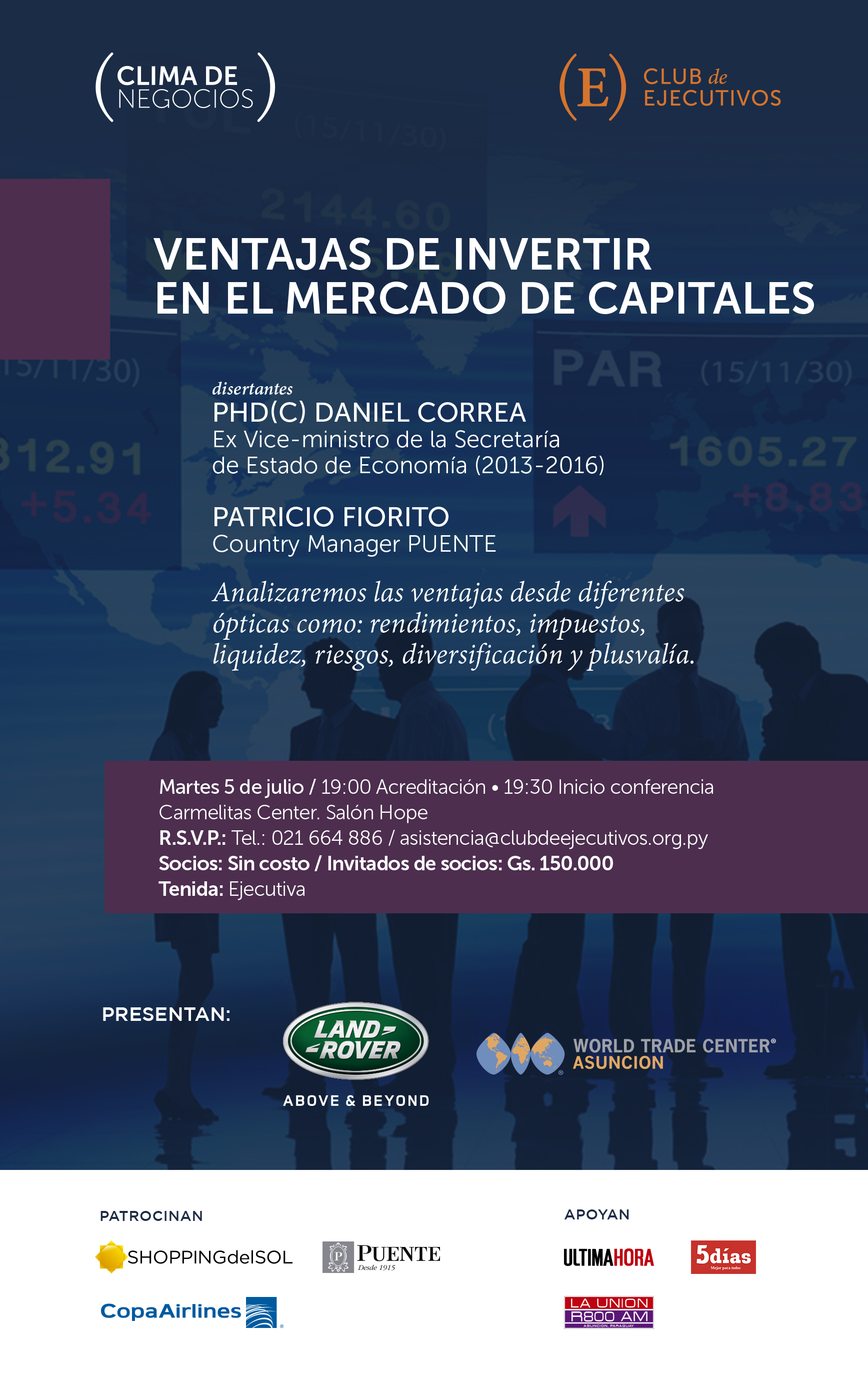 Club de Ejecutivos presenta: Ventajas de invertir en el mercado de capitales